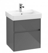 Тумба під раковину Villeroy & Boch Collaro 51х41,4 см МДФ глянсовий сірий C00700FP