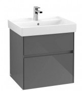 Тумба під раковину Villeroy & Boch Collaro 55,4 х44, 4 см МДФ глянсовий сірий C00800FP