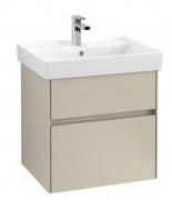 Тумба под раковину Villeroy & Boch Collaro 55,4х44,4 см ДСП мягкий серый C00800VK