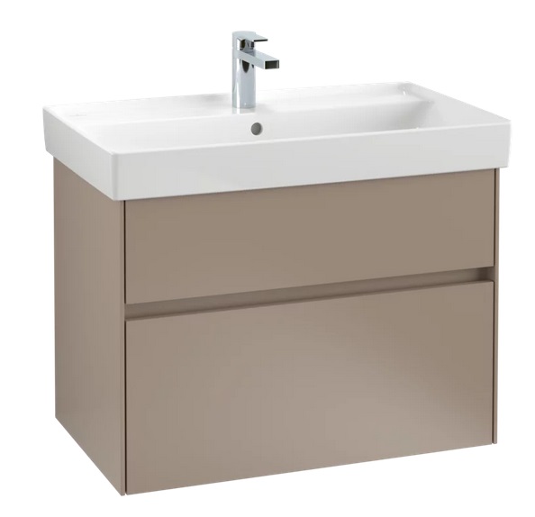 Тумба под раковину Villeroy & Boch Collaro 75,4х44,4 см ДСП трюфель серый C01000VG