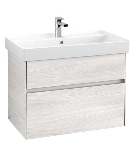 Тумба под раковину Villeroy & Boch Collaro 75,4х44,4 см ДСП белое дерево C01000E8