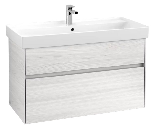 Тумба под раковину Villeroy & Boch Collaro 95,4х44,4 см ДСП белое дерево C01100E8