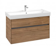 Тумба под раковину Villeroy & Boch Collaro 95,4х44,4 см ДСП дуб канзас C01100RH