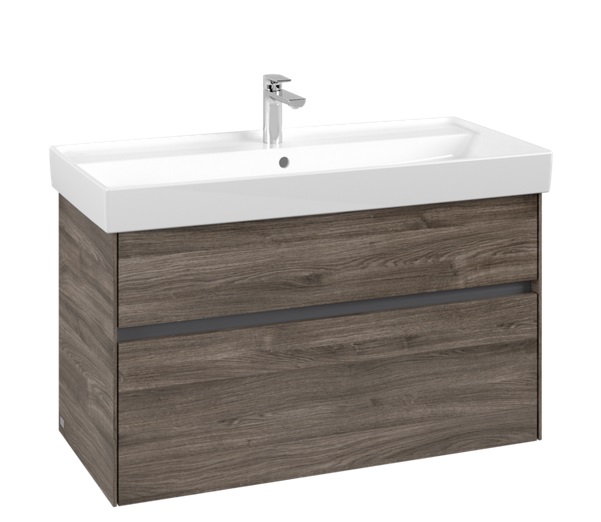 Тумба под раковину Villeroy & Boch Collaro 95,4х44,4 см ДСП каменный дуб C01100RK