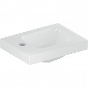 Раковина для ванной Geberit iCon Light 28х38 см с отверстием под смеситель слева санфарфор белый 501.831.00.1