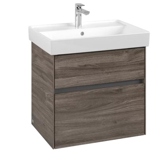 Тумба під раковину Villeroy & Boch Collaro 60,4х44,4 см ДСП кам'яний дуб C00900RK