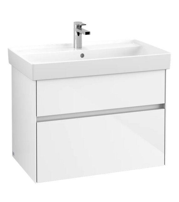 Тумба під раковину Villeroy & Boch Collaro 75,4 х44, 4 см МДФ глянсовий білий C01000DH