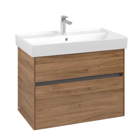 Тумба под раковину Villeroy & Boch Collaro 75,4х44,4 см ДСП дуб канзас C01000RH