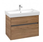 Тумба под раковину Villeroy & Boch Collaro 75,4х44,4 см ДСП дуб канзас C01000RH