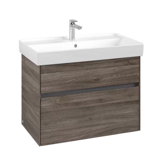 Тумба під раковину Villeroy & Boch Collaro 75,4х44,4 см ДСП кам'яний дуб C01000RK