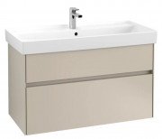 Тумба под раковину Villeroy & Boch Collaro 95,4х44,4 см ДСП мягкий серый C01100VK