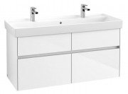 Тумба под раковину Villeroy & Boch Collaro 115,4х44,4 см МДФ глянцевый белый C01200DH