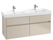 Тумба під раковину Villeroy & Boch Collaro 125,4 х44, 4 см ДСП м'який сірий C01300VK