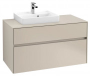 Тумба під раковину Villeroy & Boch Collaro 100х50 см ДСП сірий C01400VK