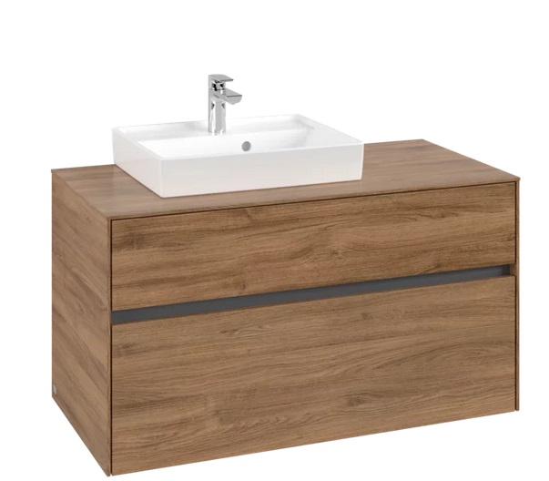Тумба під раковину Villeroy & Boch Collaro 100х50 см ДСП дуб канзас C01400RH