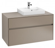 Тумба под раковину Villeroy & Boch Collaro 100х50 см ДСП трюфель серый C01500VG