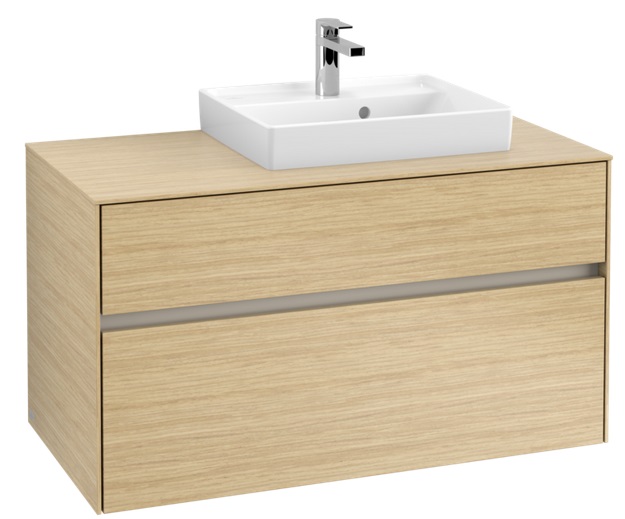 Тумба под раковину Villeroy & Boch Collaro 100х50 см ДСП северный дуб C01500VJ