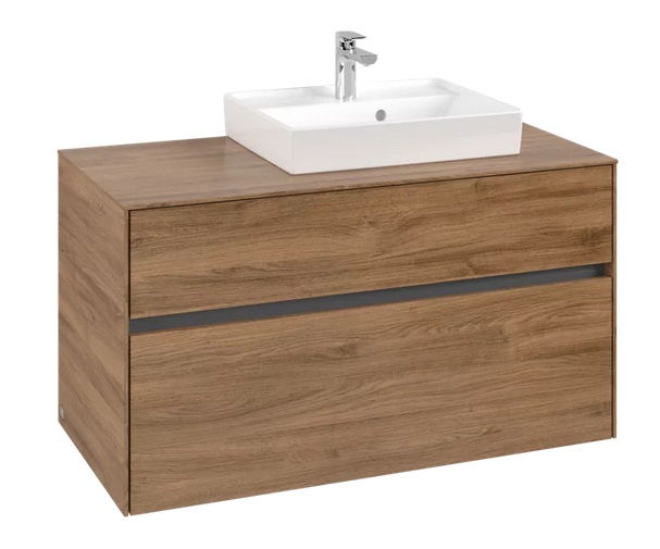 Тумба під раковину Villeroy & Boch Collaro 100х50 см ДСП дуб канзас C01500RH