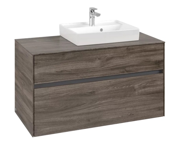 Тумба под раковину Villeroy & Boch Collaro 100х50 см ДСП каменный дуб C01500RK