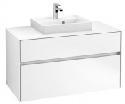 Тумба под раковину Villeroy & Boch Collaro 100х50 см ДСП белый матовый C01600MS