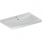 Раковина для ванной Geberit iCon Light 75x48 см с отверстием под смеситель санфарфор белый 501.835.00.1