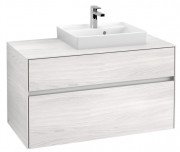 Тумба под раковину Villeroy & Boch Collaro 100х50 см ДСП белое дерево C01500E8