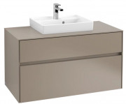 Тумба под раковину Villeroy & Boch Collaro 100х50 см ДСП трюфель серый C01600VG