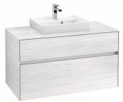 Тумба под раковину Villeroy & Boch Collaro 100х50 см ДСП белое дерево C01600E8