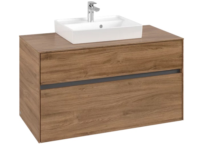 Тумба під раковину Villeroy & Boch Collaro 100х50 см ДСП дуб канзас C01600RH