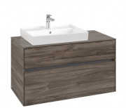 Тумба под раковину Villeroy & Boch Collaro 100х50 см ДСП каменный дуб  C01700RK