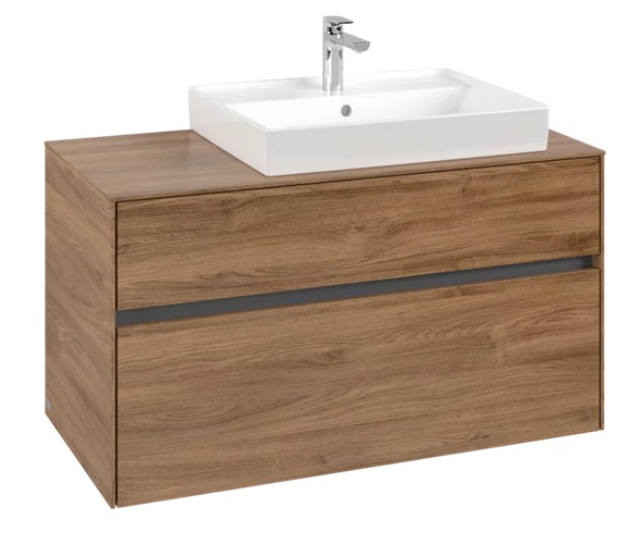 Тумба под раковину Villeroy & Boch Collaro 100х50 см ДСП дуб канзас C01800RH