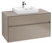 Тумба под раковину Villeroy & Boch Collaro 100х50 см ДСП трюфель серый C01600VG