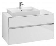 Тумба под раковину Villeroy & Boch Collaro 100х50 см ДСП белый матовый C01700MS