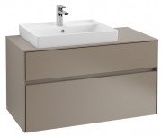 Тумба под раковину Villeroy & Boch Collaro 100х50 см ДСП трюфель серый C01700VG
