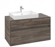 Тумба под раковину Villeroy & Boch Collaro 100х50 см ДСП каменный дуб  C01700RK