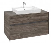 Тумба під раковину Villeroy & Boch Collaro 100х50 см ДСП кам'яний дуб C01900RK