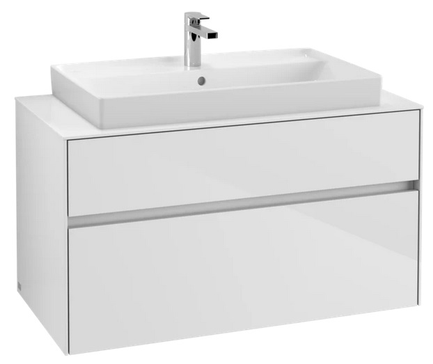 Тумба под раковину Villeroy & Boch Collaro 100х50 см ДСП белый матовый C02000MS