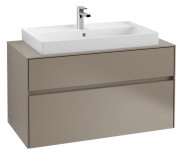 Тумба под раковину Villeroy & Boch Collaro 100х50 см ДСП трюфель серый C02000VG