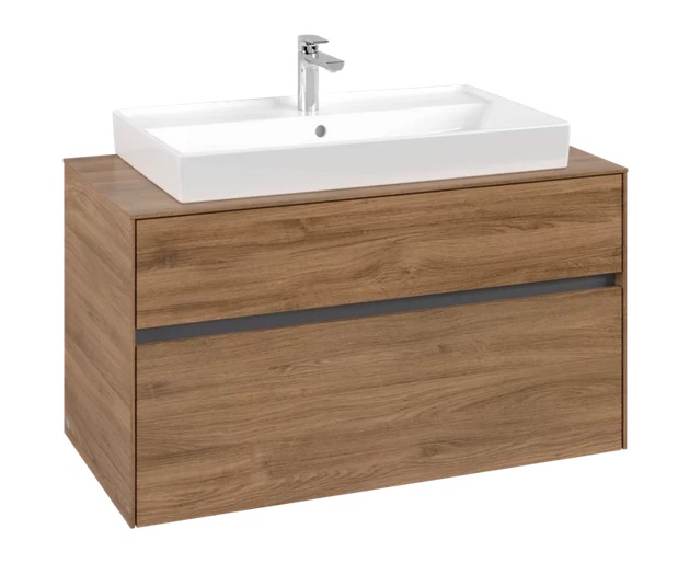 Тумба під раковину Villeroy & Boch Collaro 100х50 см ДСП дуб канзас C02000RH