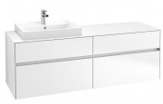 Тумба под раковину Villeroy & Boch Collaro 160х50 см ДСП белый матовый C02200MS