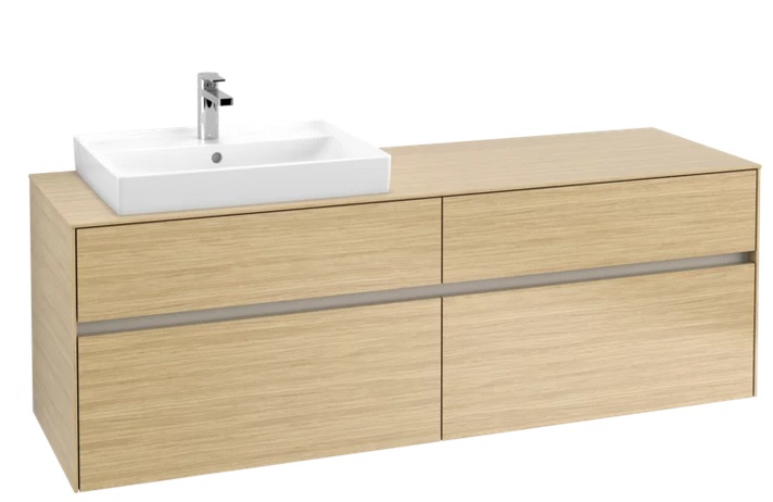 Тумба під раковину Villeroy&Boch Collaro 160х50 см ДСП північний дуб C02200VJ