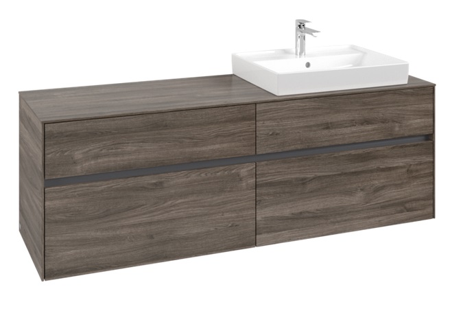 Тумба под раковину Villeroy & Boch Collaro 160х50 см ДСП каменный дуб C02300RK