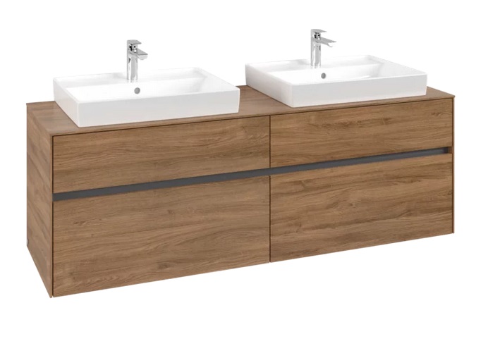 Тумба под раковину Villeroy & Boch Collaro 160х50 см ДСП дуб канзас C02400RH