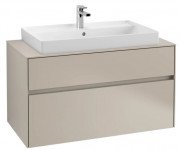 Тумба під раковину Villeroy&Boch Collaro 100х50 см ДСП м'який сірий C02000VK