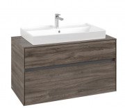 Тумба під раковину Villeroy & Boch Collaro 100х50 см ДСП кам'яний дуб C02000RK