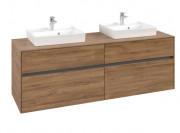 Тумба под раковину Villeroy & Boch Collaro 160х50 см ДСП дуб канзас C02100RH