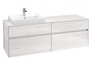 Тумба под раковину Villeroy & Boch Collaro 160х50 см ДСП белое дерево C02200E8