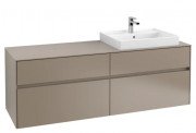 Тумба под раковину Villeroy & Boch Collaro 160х50 см ДСП трюфель серый C02300VG