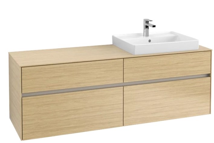 Тумба под раковину Villeroy & Boch Collaro 160х50 см ДСП северный дуб C02300VJ