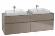 Тумба под раковину Villeroy & Boch Collaro 160х50 см ДСП трюфель серый C02400VG